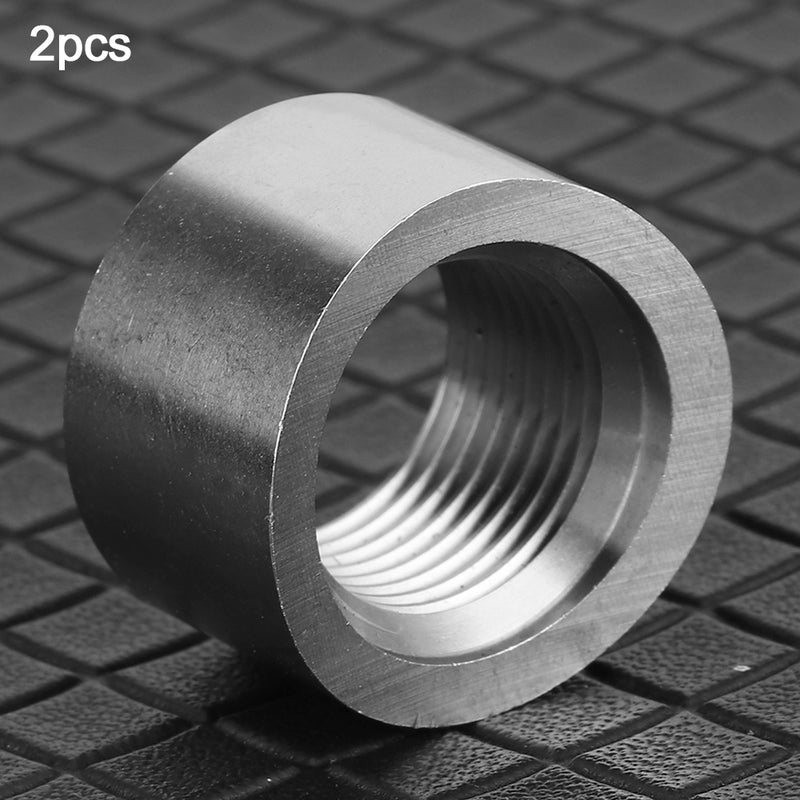 2 قطعة من غطاء مستشعر الأكسجين من الفولاذ المقاوم للصدأ SS304 بخيط داخلي M18 × 1.5 ومقاطع - ملحق مستشعر الأكسجين O2 - Image 5