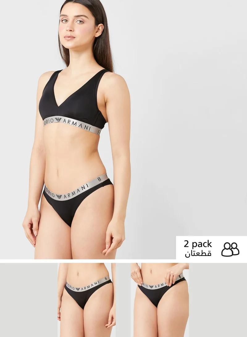 EMPORIO ARMANI 2 Pack High Leg Brief