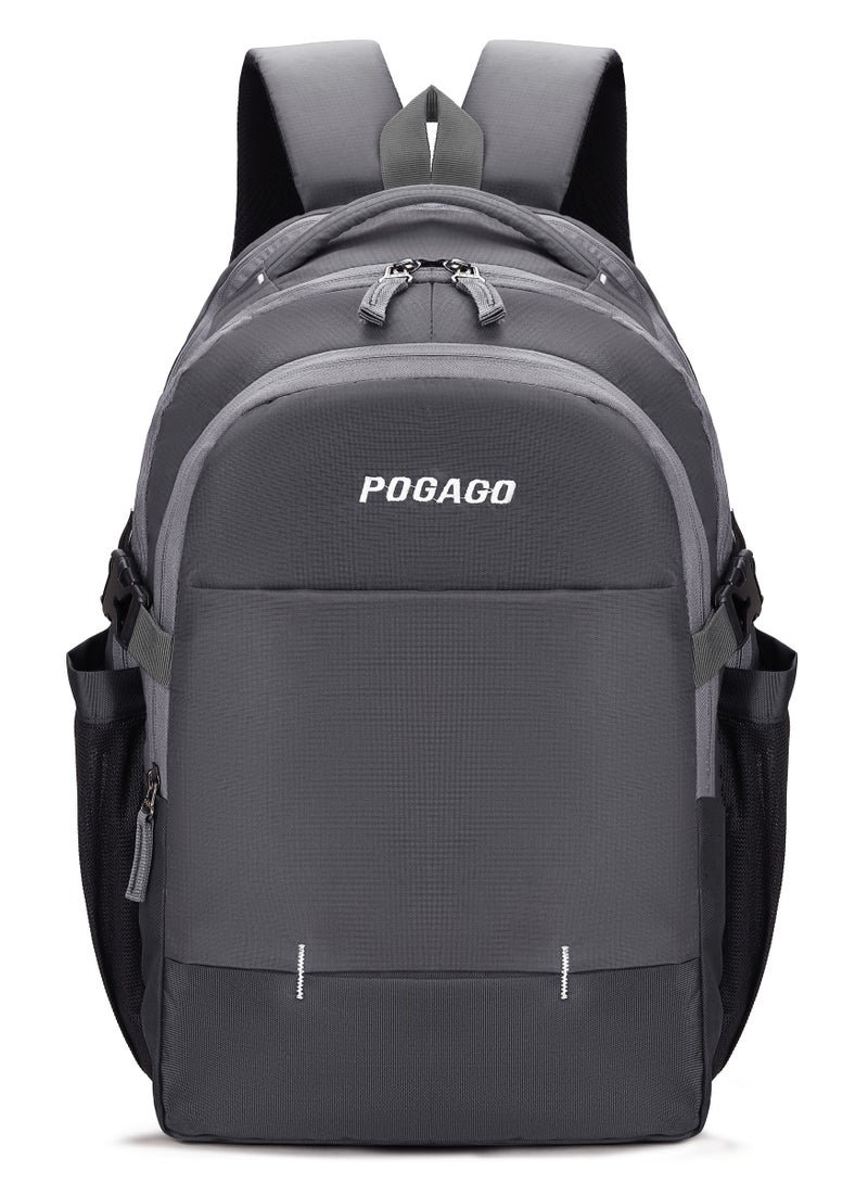 بوجاجو حقيبة ظهر للسفر من بوغاغو، مقاومة للماء، مقاس 15.6 بوصة، متعددة الجيوب، حقيبة ظهر للسفر، حقائب ظهر عمل للنساء والرجال، هدية جامعية، حقيبة ظهر يومية كاجوال - Image 3