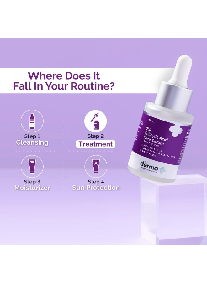 THE derma Co 2% Salicylic Acid Face Serum for Acne And Acne Marks - 30 ml  - Image 4