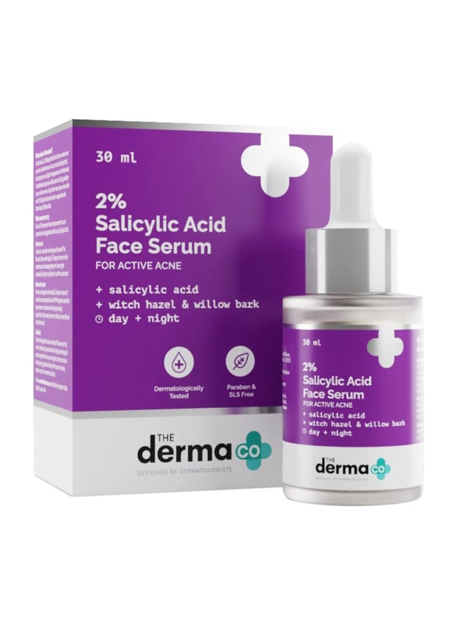 THE derma Co 2% Salicylic Acid Face Serum for Acne And Acne Marks - 30 ml  - Image 1
