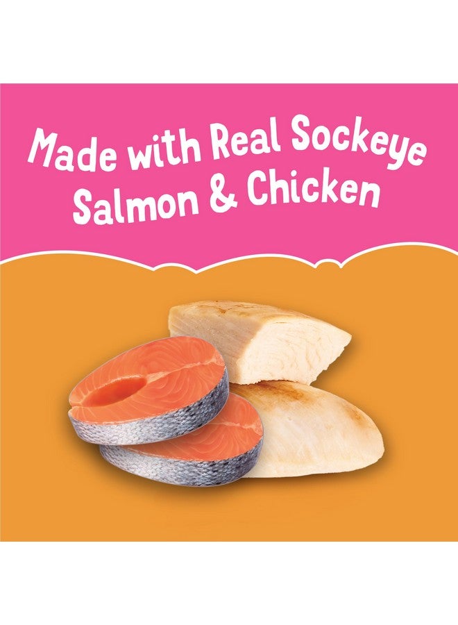 فريسكس إضافات طعام القطط بورينا فريسكيز الخالية من الحبوب، قابلة لللعق، حساء صغير مع سمك السلمون الأحمر في مرق الدجاج - (عبوة من 8 قطع) أكواب سعة 1.2 أونصة - Image 5