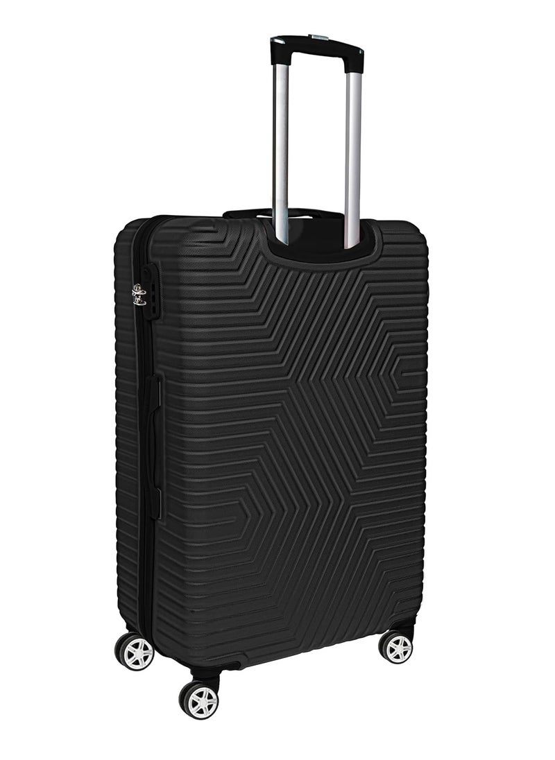 TRAVEL WAY TrekKit Lightweight Carry On Luggage Travel Trolley - Hardshell Hand Carry Spinner Luggage for Travel | ABS Luggage with 4 Spinner Wheels (Shine Black, 20 Inches (51 cm))  - Image 2