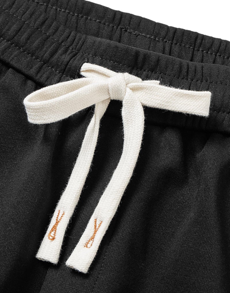HHZ Black Sweat Pants Mens Open Bottom Sweatpants Baggy Cotton Loose Fit Sweatpants Straight Leg with Athletic Gym Workout Yoga Lounge Pants,Black 2XL - Image 5