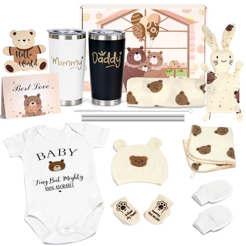 WITOROR 16pcs Gender Reveal Gift Baby Shower Gifts and Pregnancy Gift for New Parents New Mom Care Package First Time Moms Gift Box New Mom Gift for Expecting Mom to be Baby Welcome Box - Image 1