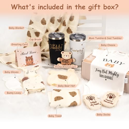 WITOROR 16pcs Gender Reveal Gift Baby Shower Gifts and Pregnancy Gift for New Parents New Mom Care Package First Time Moms Gift Box New Mom Gift for Expecting Mom to be Baby Welcome Box - Image 3