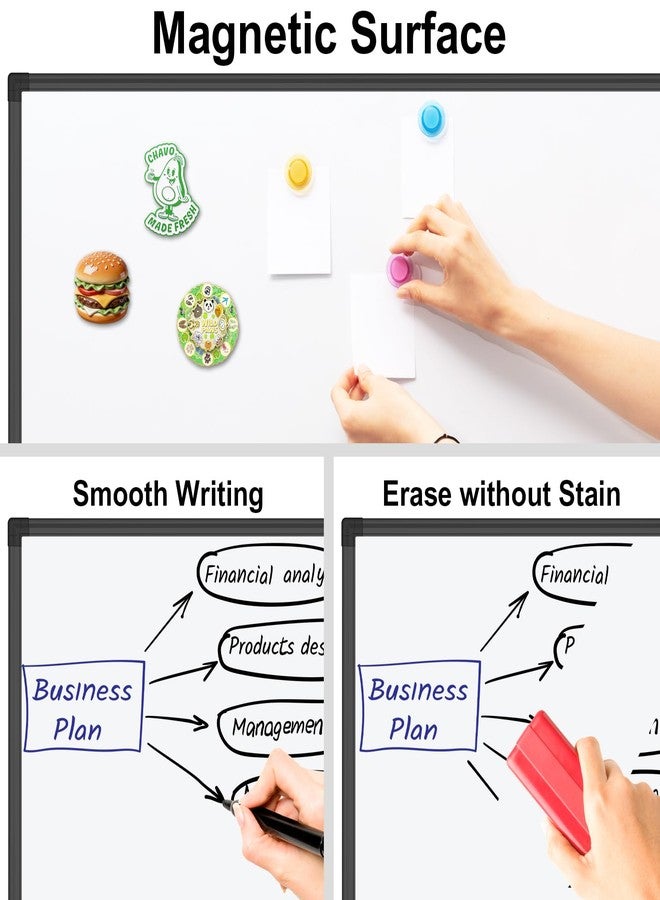 XBoard Magnetic Dry Erase Board/Whiteboard 36 X 24 Inches, White Board with Black Aluminum Frame for Home, Office, School - Image 5