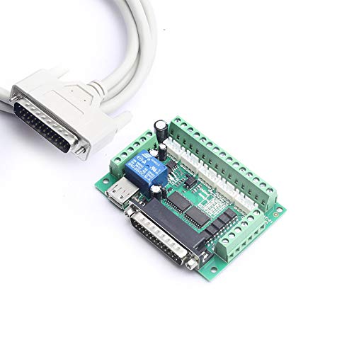 DEVMO 5 Axis CNC Interface Adapter Breakout Board for Stepper Motor Driver Mach3 +DB25 - Image 1