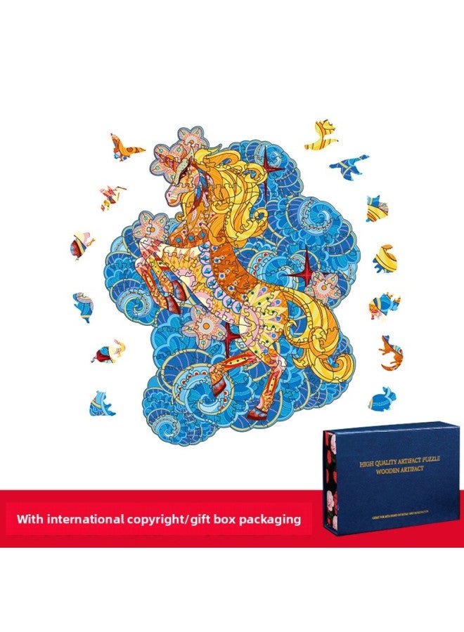 Cat Dog Kitten Puzzle Alien Wood Puzzle Irregular Three-dimensional Animal Puzzle Wooden Toy-Color:Lots Of Kittens (medium) - Image 4