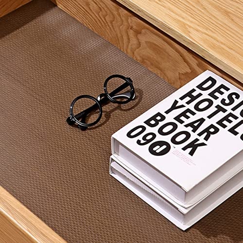 Wolpin Anti-Slip Kitchen Cabinet Drawer Shelf Mat Liner Sheets (45 cm x 300 CM Roll) | Waterproof Strong Table Mat | EVA for Bathroom, Fridge Mat Textured Multipurpose (Transparent, Black) - Image 4