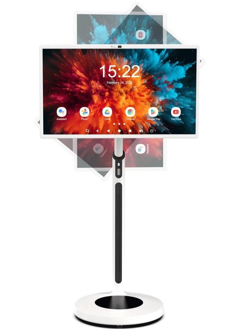 ريتش لايف شاشة لمس ذكية محمولة مقاس 32 بوصة | معالج ثماني النواة، 8+128 جيجابايت | منفذ HDMI/USB، شاشة عالية الوضوح بدقة 1920 بكسل | نظام أندرويد مدمج وكاميرا | شاشة لمس متعددة اللمس بعشر نقاط وعمر بطارية طويل، شاشة لمس متكاملة للاستخدام المكتبي والمؤتمرات والمنزلي - Image 1