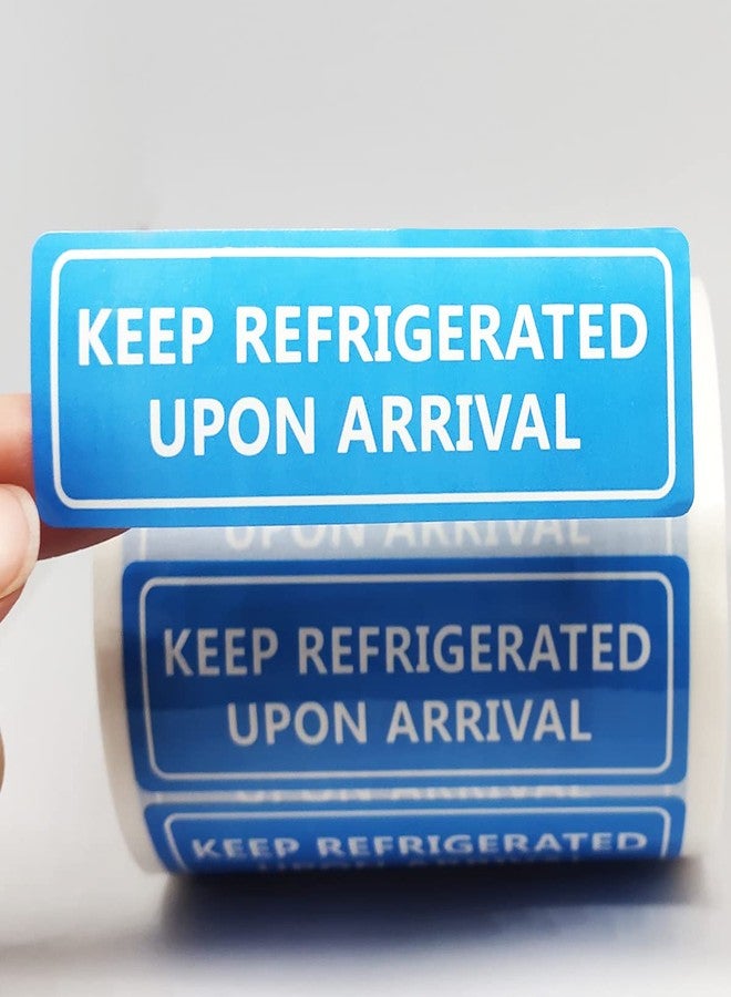 Besttile Keep Refrigerated Upon Arrival Frozen Stickers 1x3 Inch Keep Cold Stickers for Shipping and Package,500 Pcs Per Roll - Image 2