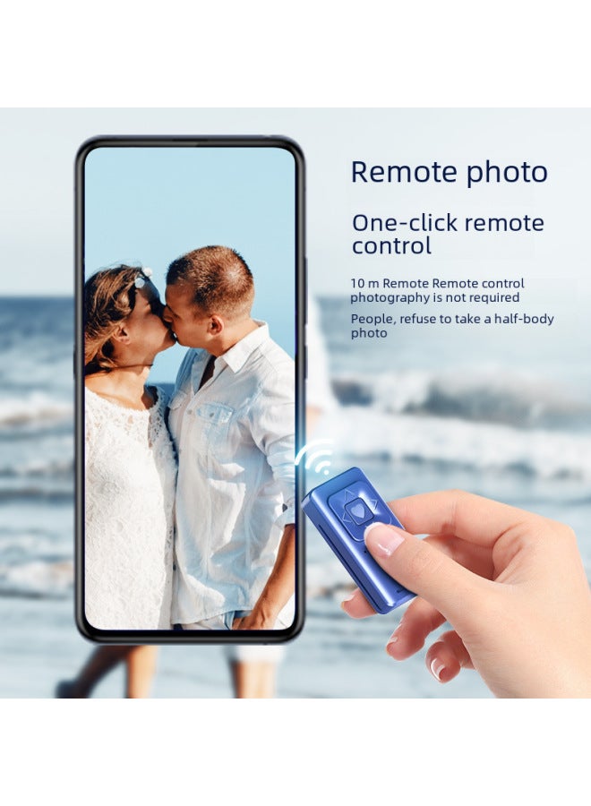 Mobile Phone Universal Remote Control Rechargeable Remote Bluetooth TikTok Short Video Multi-function Camera Mobile Phone Universal-Color:Purple
