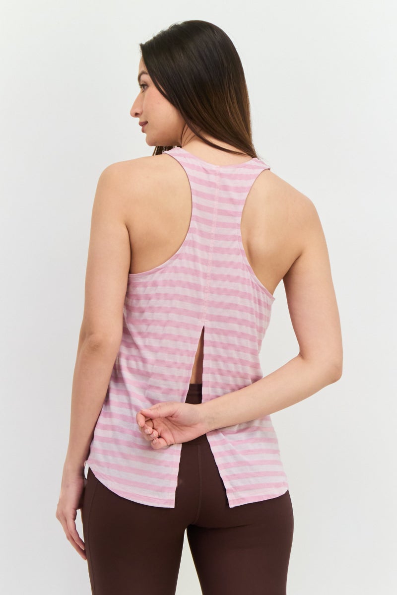 SKECHERS Women Sportswear Fit Short Sleeve Outdoor Tank Top, Pink - Image 3