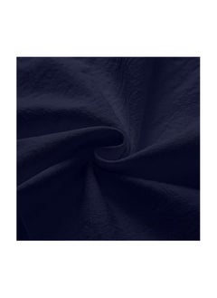 S SYMEFER Mens Linen Shirts V-Neck Cotton Grandad Shirt Long Sleeve Tops Hippie T Shirts Tops Blouse Loose Fit Basic Tunic Tops Casual Office Work Shirt, Navy Blue-XL  - Image 3
