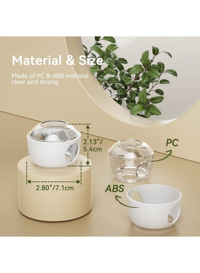 EUDEMON 4 Pack Updated Door Knob Cover Baby Safety Door Lock Childproof Safety Cover Door Handle Cover for Kids Safety (Clear-White) - Image 3