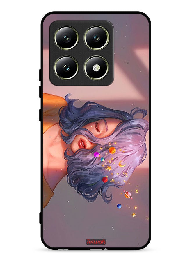 Tolwak Xiaomi 14T 5G Protective Case Cover Girl And Space Art - Image 1