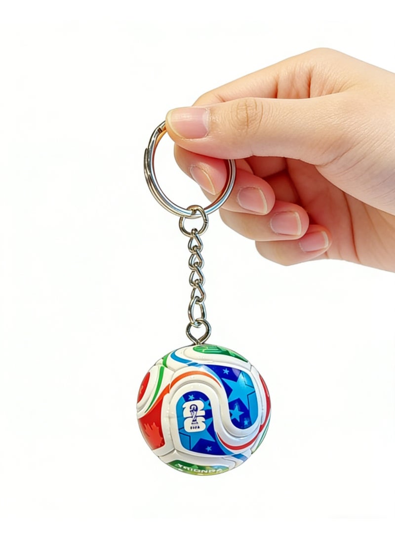 ميدالية كرة قدم صغيرة لكأس العالم – هدية مثالية لعشّاق كرة القدم وللأولاد، تذكار رائع لعيد الميلاد - Image 2