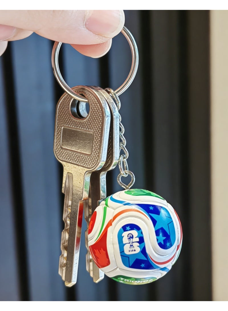 ميدالية كرة قدم صغيرة لكأس العالم – هدية مثالية لعشّاق كرة القدم وللأولاد، تذكار رائع لعيد الميلاد - Image 3