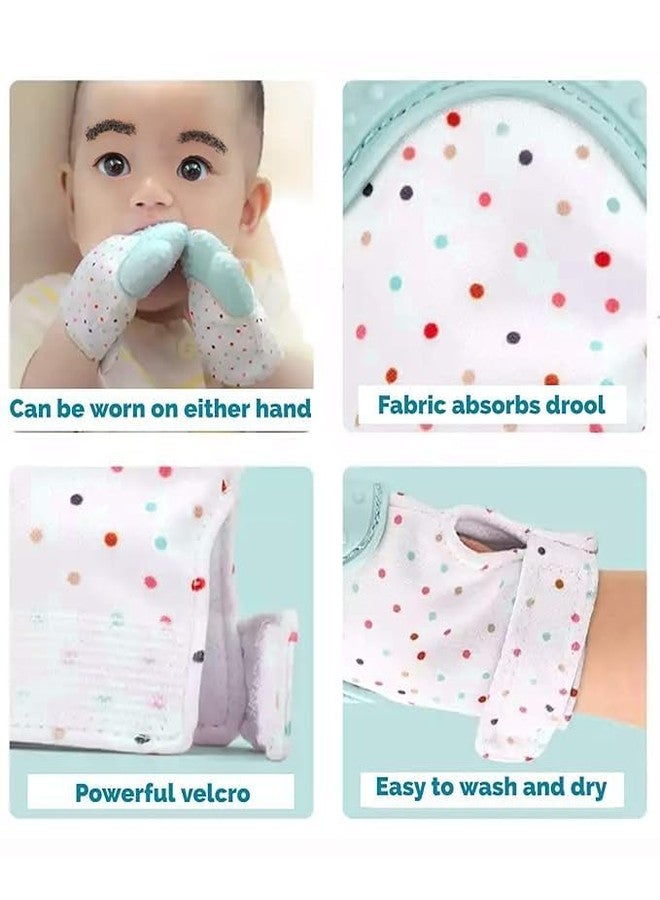MR. JV MR.JV Baby Soft Teething Mitten Glove | Teether for 3 to 6 Months Baby | Teething Pain Relief Toy Glove | Natural Remedy for Infants & Toddlers (Pack of 1) | Silicone | Multicolor - Image 5