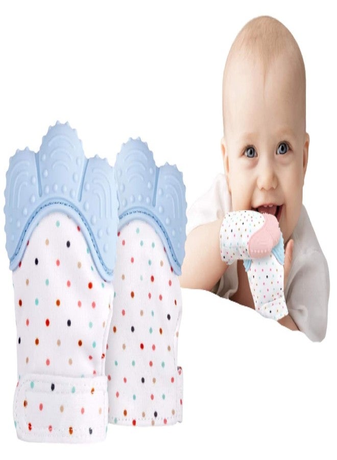 MR. JV MR.JV Baby Soft Teething Mitten Glove | Teether for 3 to 6 Months Baby | Teething Pain Relief Toy Glove | Natural Remedy for Infants & Toddlers (Pack of 1) | Silicone | Multicolor - Image 2