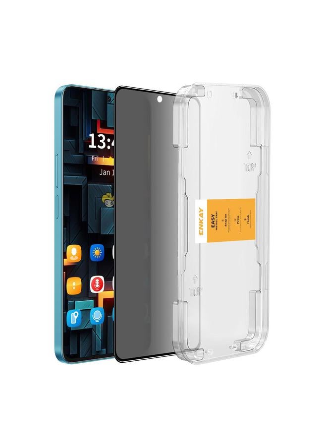 erorex For Redmi Note 14 5G Easy Install Anti-Peeping Privacy Tempered Glass Film - Image 1