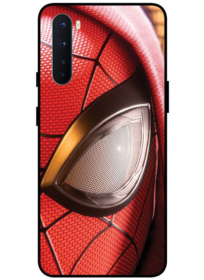 EYE CATCH - Protective Case Cover For OnePlus Nord Smart Series Printed Protective Case Cover for OnePlus Nord Spiderman Half Face - Image 1