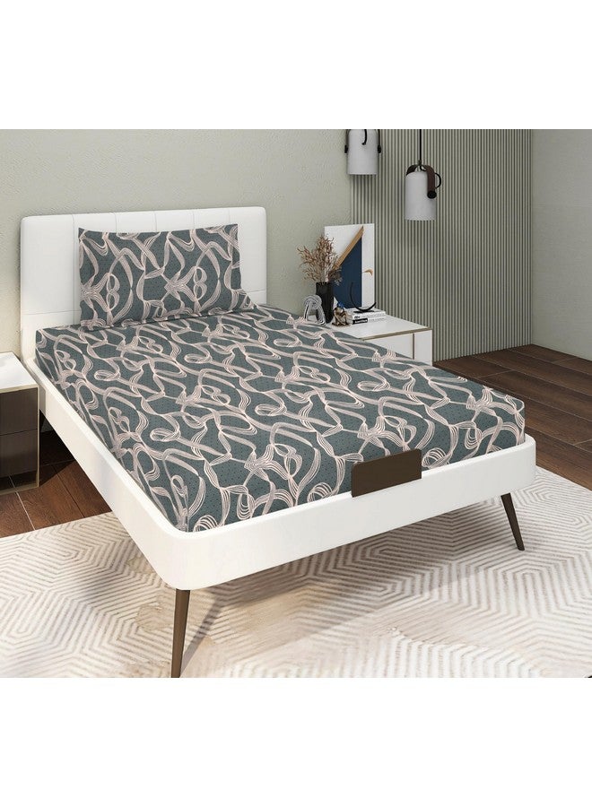 RD TREND® Presents Bedsheet for Single Bed Polycotton 210 TC, Size-60X90 Inches(152X228 CM), Single Bedsheet with Pillow Cover (18X28 Inches) Coffee - Image 1