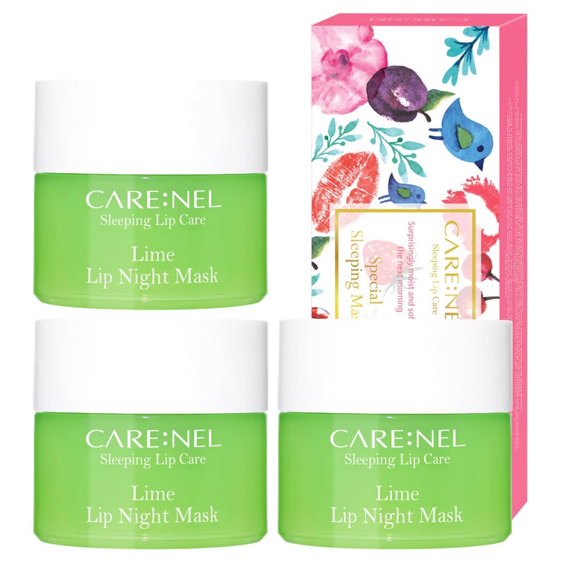 CARENEL Lip Sleeping Mask 5g Lip Balm Overnight Care Treatments Korean Skin Care Lime3