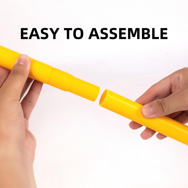 Nbguigdstr 4 Pcs 5Ft Agility Training Poles For Soccer Basketball Football Dog Horse Training-Adjustable Speed And Agility Training Equipment Sports Training Sticks With Ground Spring Nails And Storage Bag - Image 5