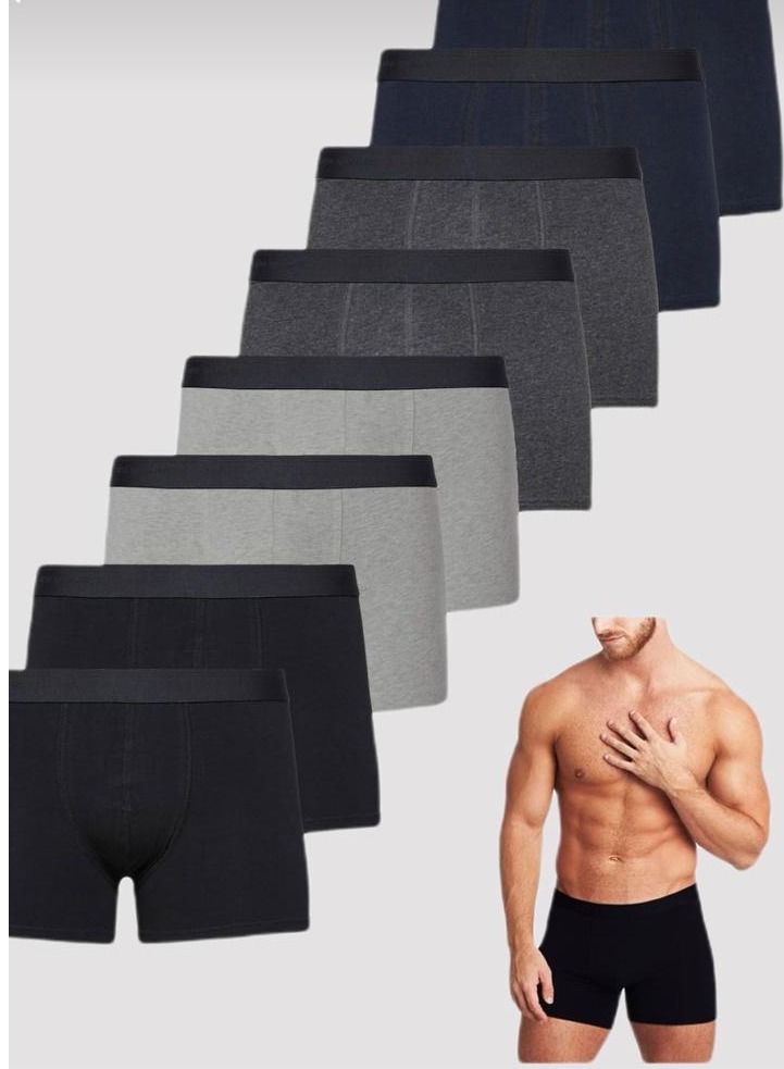 VENTIUP Men's Cotton Boxer Brief (Pack of 8 )  - Image 1