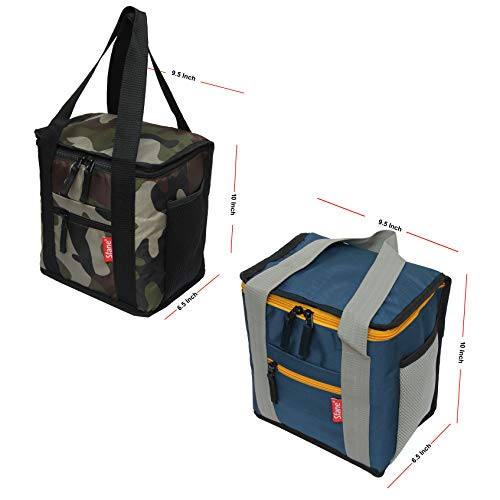 Sfane Tiffin Bag Combo Blue & Army (Polyester) - Image 3