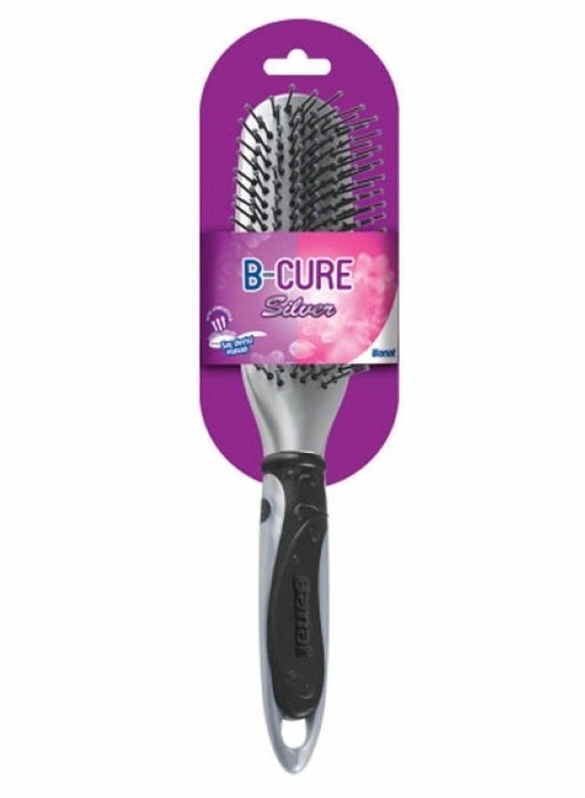Banat Silver Hair Brush - Image 1