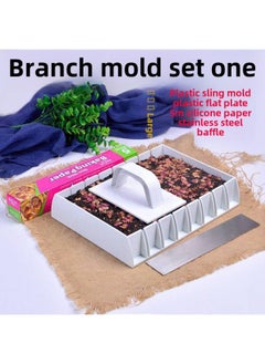 Donkey-hide Gelatin Mold Non-stick Handmade Candy Pastry Slitting Plate Toffee Tool Slitting Mold Cooling Setting Plate Toffee-Specifications:Plastic Separator Mold Set One-Color:Default