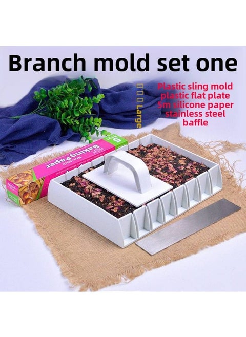 Donkey-hide Gelatin Mold Non-stick Handmade Candy Pastry Slitting Plate Toffee Tool Slitting Mold Cooling Setting Plate Toffee-Specifications:Plastic Separator Mold Set One-Color:Default