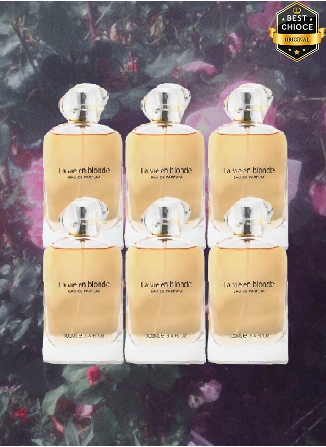 ألينا كوريل 6 قطع عطر لا في إن بلوند للنساء 100 مل  - Image 1