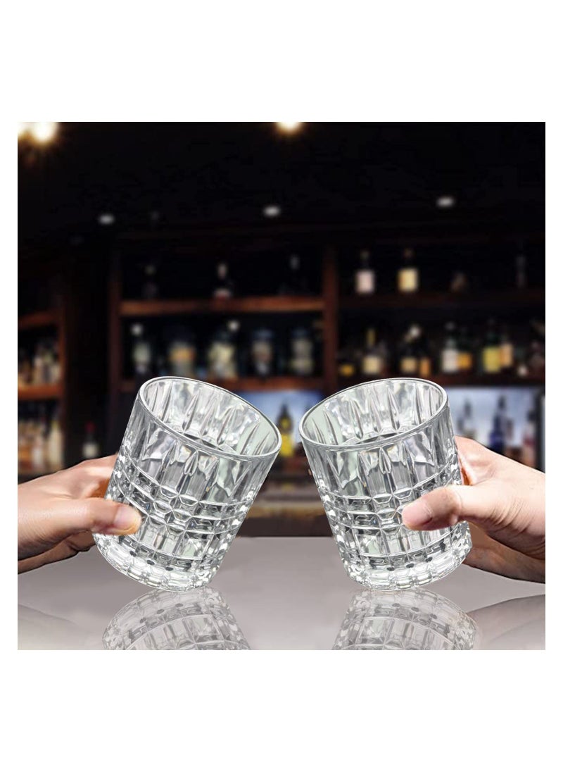 GGEROU 7 Piece Decorative Whiskey Decanter Set with Top-Lead Free Glass for Scotch, Bourbon, Cognac  - Image 3