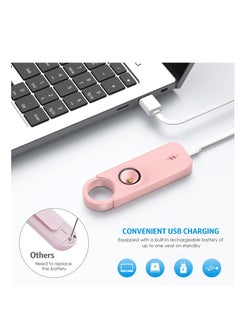 Y&D Personal Safety Alarm for Women - USB Rechargeable Self Defense Keychain Set Kids Elderly -135dB Loud 2 Modes with Multi-functional Flashing LED Light Portable To Wear  - Image 5