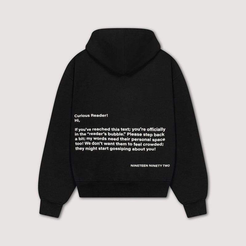 NINETEEN NINETY TWO TEXT HOODIE - Image 1
