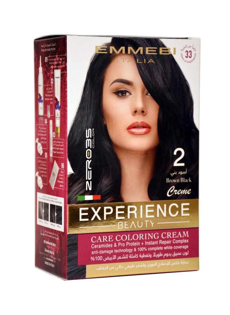 EMMEBI ITALIA Beauty Experience Care Coloring Cream Brown Black 2 