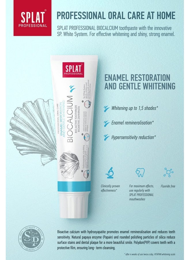 SPLAT Professional Series Multiple Action Toothpaste With Bioactive Calcium Enamel Restoration Tooth Sensitivity Reduction - Image 4