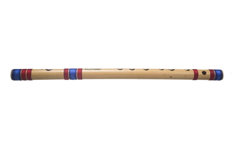 Kanha Flutes G Scale Sharp Medium Assam Bamboo Flute Musical Instrument Size 12 Inch Bansuri Right Handed - Image 5