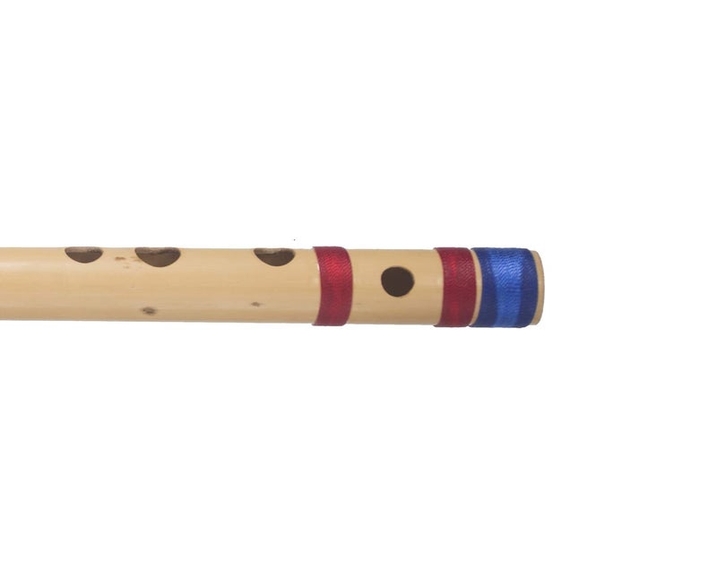 Kanha Flutes G Scale Sharp Medium Assam Bamboo Flute Musical Instrument Size 12 Inch Bansuri Right Handed - Image 4