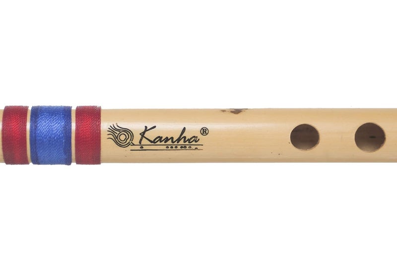 Kanha Flutes G Scale Sharp Medium Assam Bamboo Flute Musical Instrument Size 12 Inch Bansuri Right Handed - Image 3