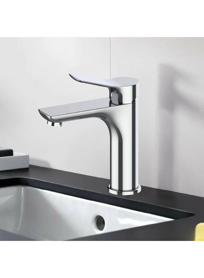 Basin Mixer Faucet – Chrome-Plated Premium Hot & Cold  Tap for Bathroom & Kitchen | 5-Year Guarantee | SASO Certified - Image 2