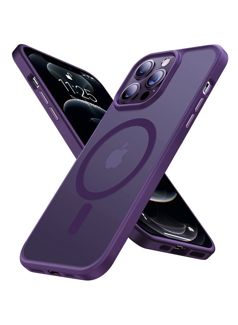 TEAM LUXURY iPhone 12 Pro Max Case Cover Compatible with Magsafe Magnetic Designed Shockproof Case Translucent Matte Protective Cover Back Hard Cases with Magnet for iPhone 12 Pro Max Case  - Image 1