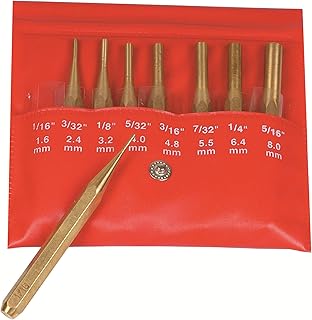 Mitutoyo Mitutoyo 985-120, Punch, Drive Pin, Set, 4", Brass, 8Pc  - Image 1