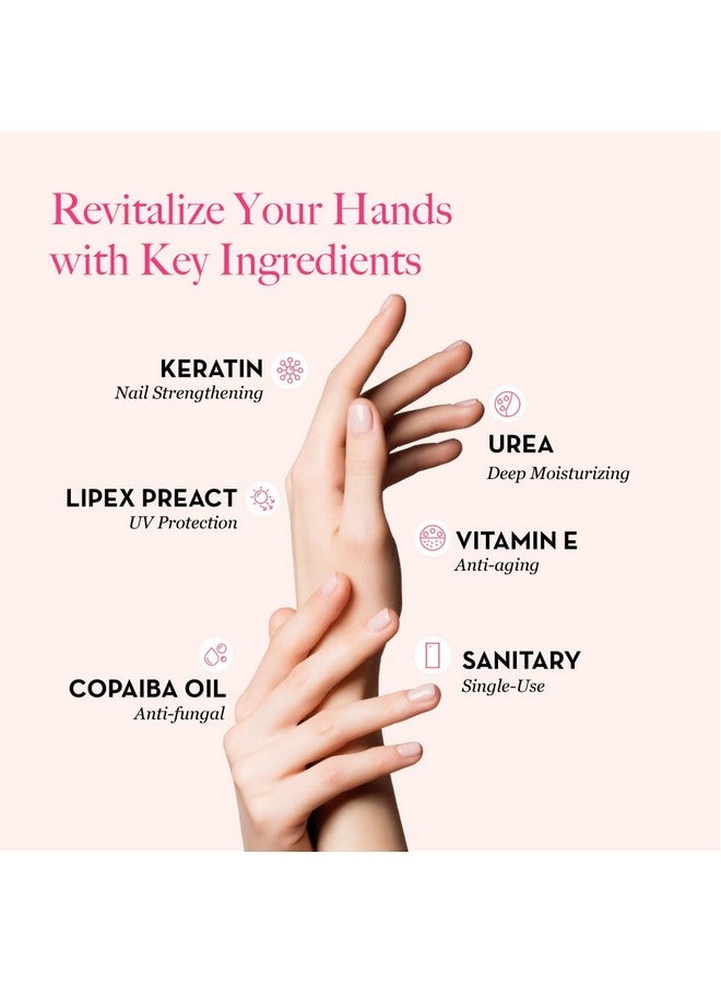 بودي بيور قناع مرطب لليدين متعدد الأغراض | قناع لليدين بالكيراتين وفيتامين إي للأيدي الجافة المتشققة | تركيبة قفازات مرطبة طبيعية | تقوية الأظافر وإصلاح اليدين | 50 زوجًا - Image 3