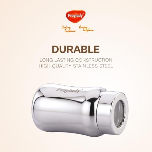 Praylady 500ml Stainless Steel Airtight Canister | Leak-Proof | Tea, Coffee & Sugar Storage Jar | See-Through Lid | Food Grade | Rust-Free | Kitchen Container - Image 3