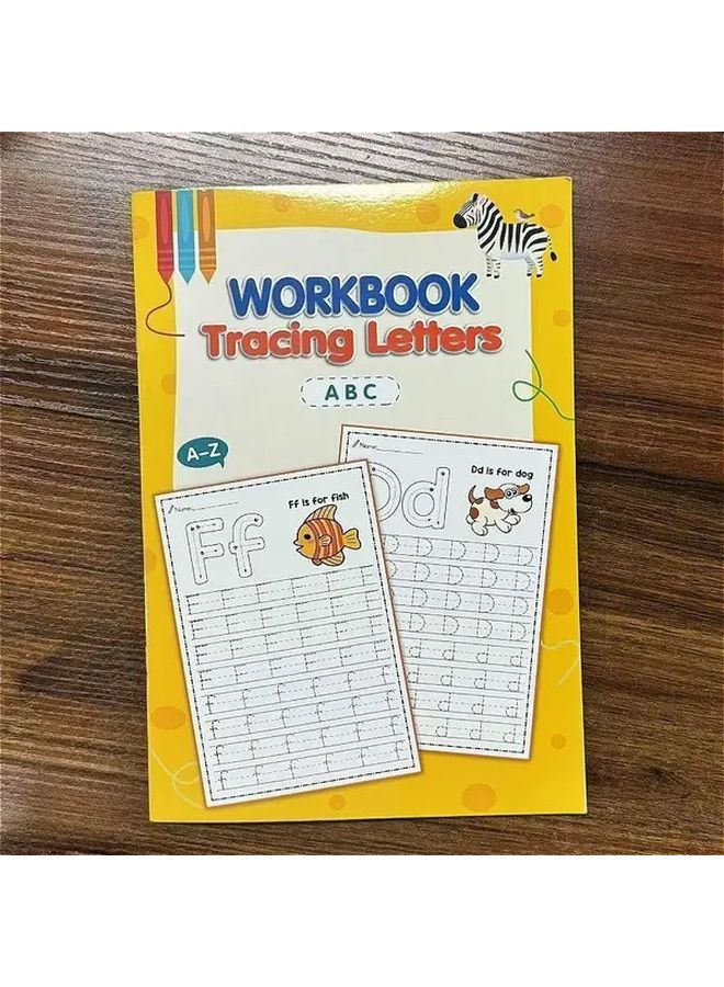 كتاب تدريبات حروف الأبجدية من الألف إلى الياء للأطفال - كراسة تفاعلية للكتابة والتلوين تحتوي على 32 صفحة - Image 1